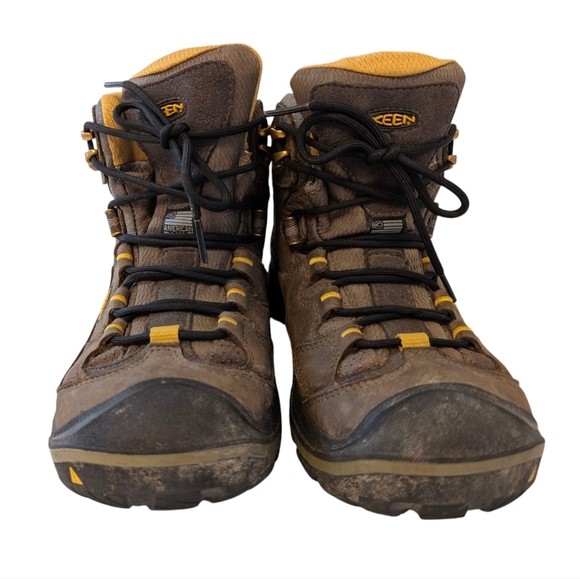 KEEN Targhee Ankle Height Brown KeenDry Weatherproof Leather Winter Boots 9 39 - Picture 8 of 10